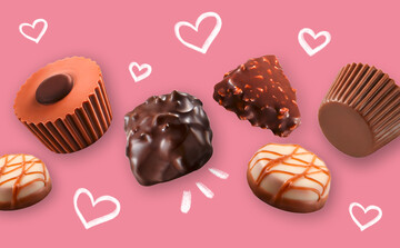 Kundenabgabe - Gratis Schoggipralinen